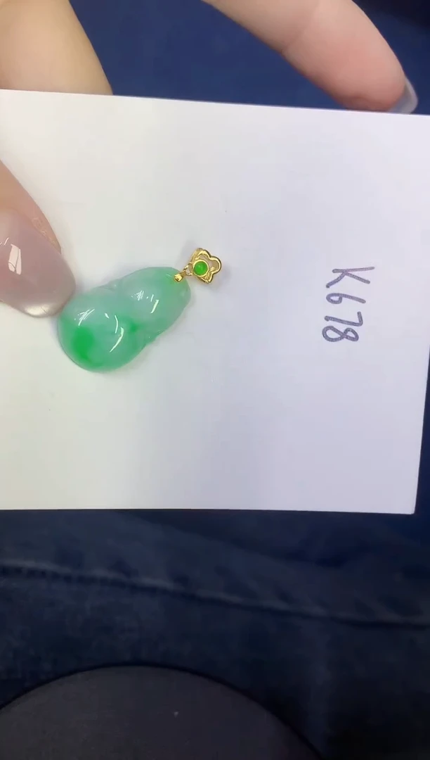 颈饰未镶嵌翡翠缅甸天然翡翠A货