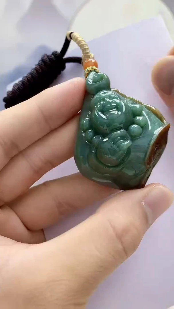 未镶嵌定制翡翠4898bb-毛货挂件7
