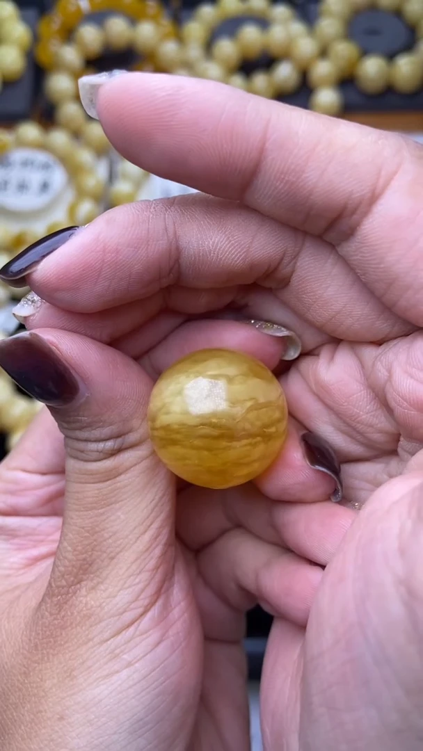 裸石琥珀未镶嵌星筠珠宝15  卡24MM