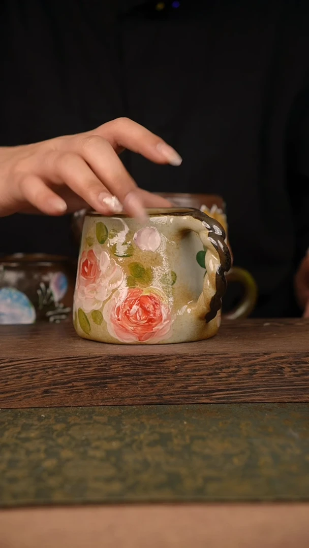 摆件泥垚手作 景德镇手工手绘器物