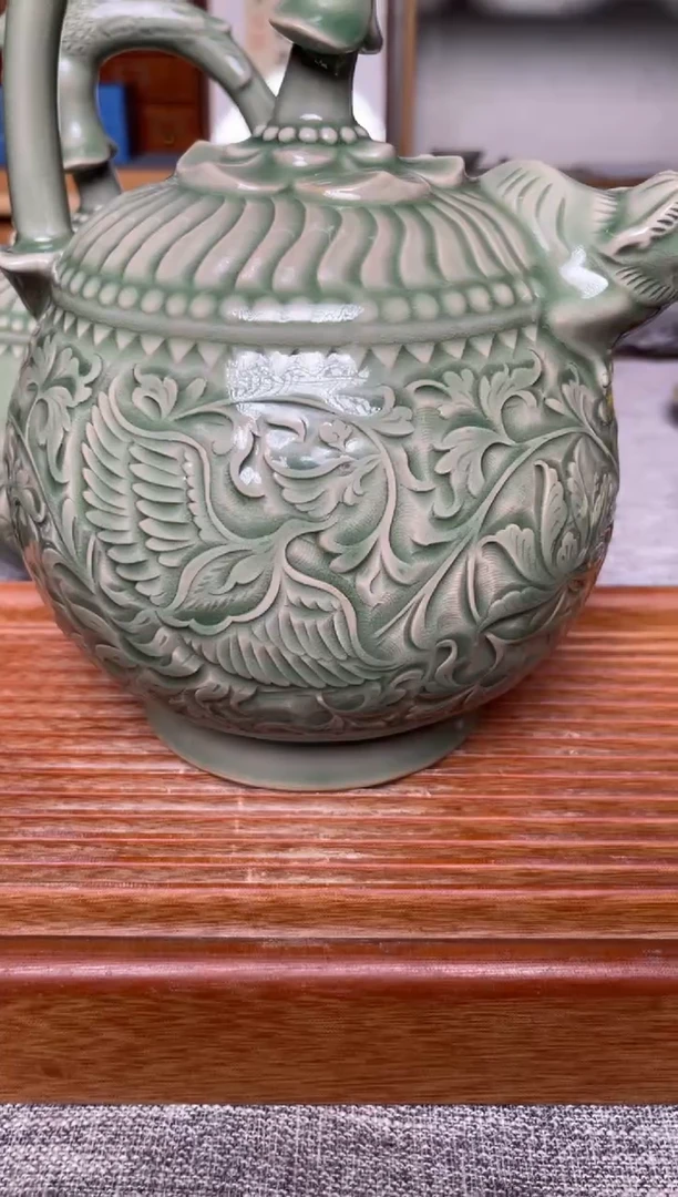 其他露**嘬445王晓娜 纯手工秘色倒流壶