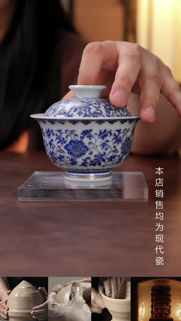 摆件景德镇全手工手绘