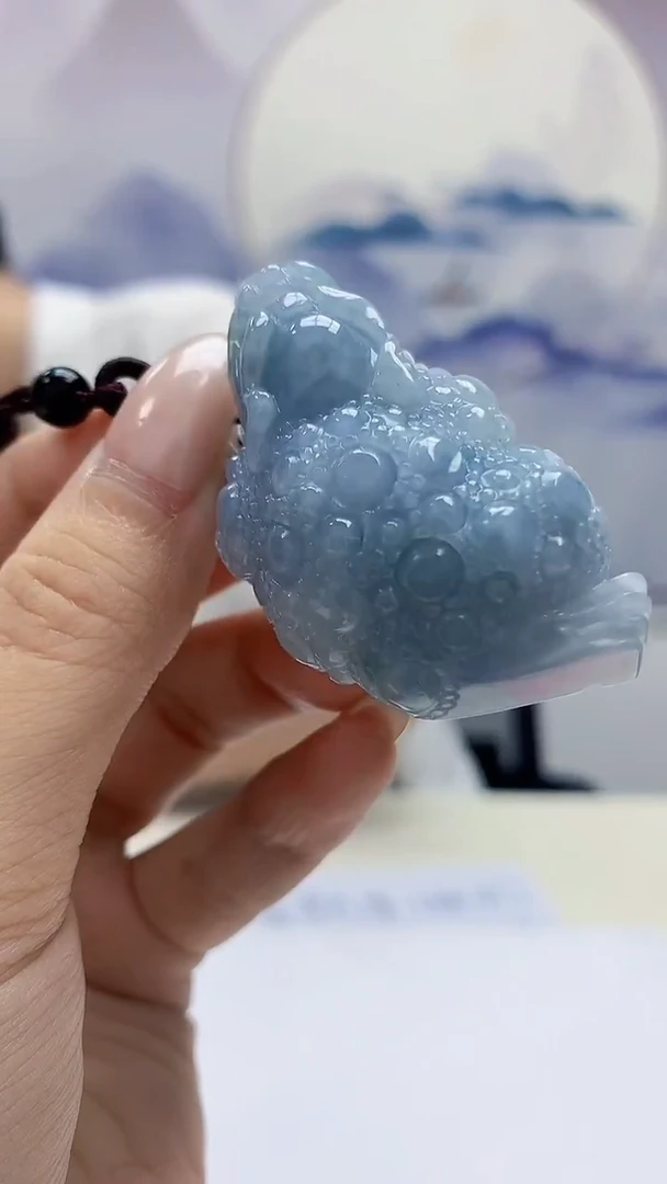 未镶嵌定制翡翠4868xx-毛货挂件41