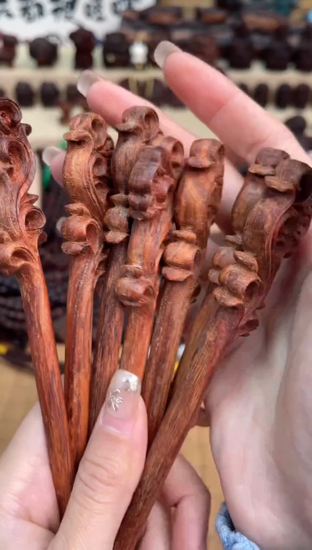 【闪购商品】降真香其他银杏叶黄油发簪雕刻