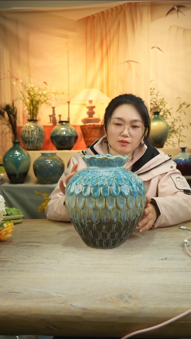 高25口12陶瓷花瓶花器