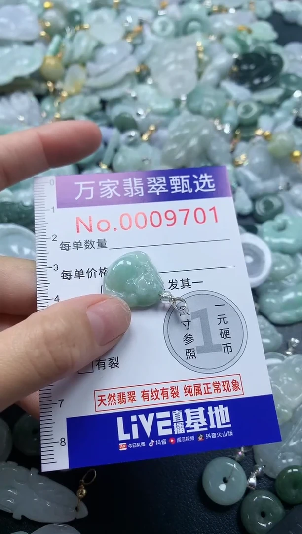 吊坠(不含链)未镶嵌翡翠9701