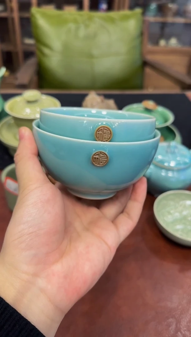 2只·4+4.5寸福碗·精品茶器茶杯茶器