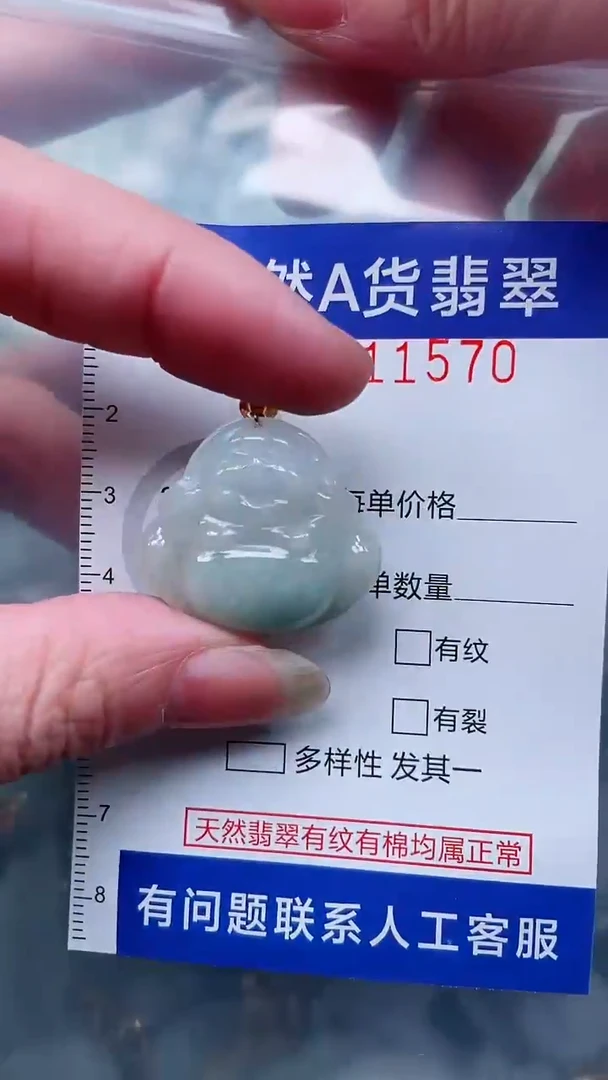 翡翠未镶嵌吊坠(不含链)1