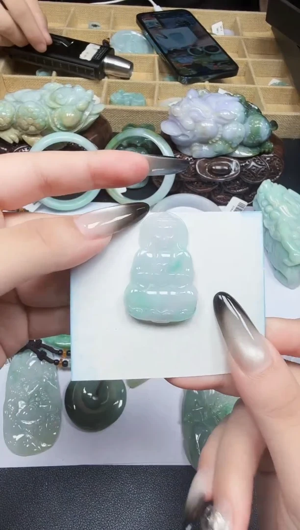 未镶嵌挂件翡翠天然缅甸A货翡翠