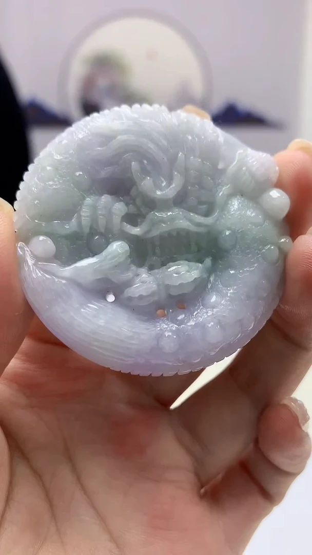 【闪购商品】定制翡翠未镶嵌4902ms-毛货182龙牌