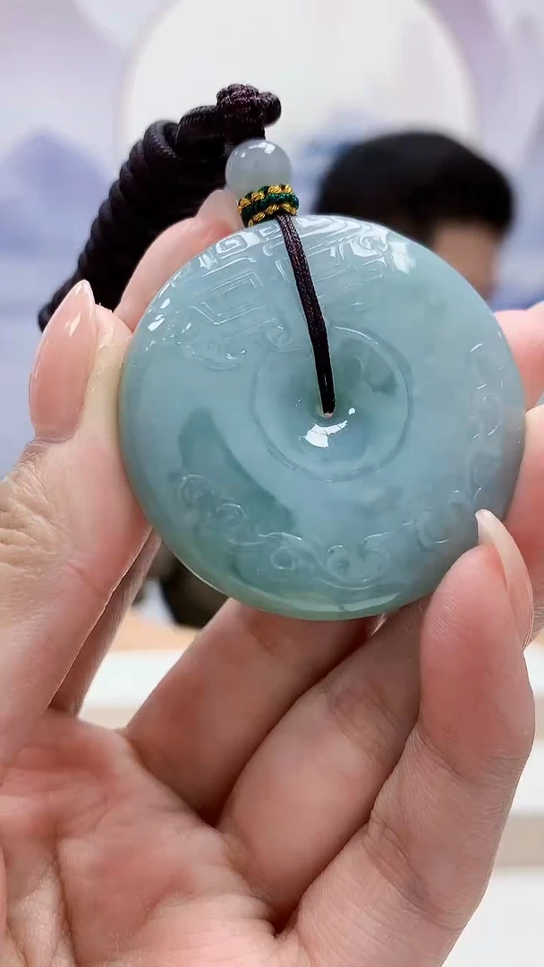未镶嵌定制翡翠4917MM-毛货挂件35