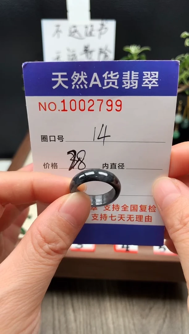 未镶嵌戒指翡翠14#