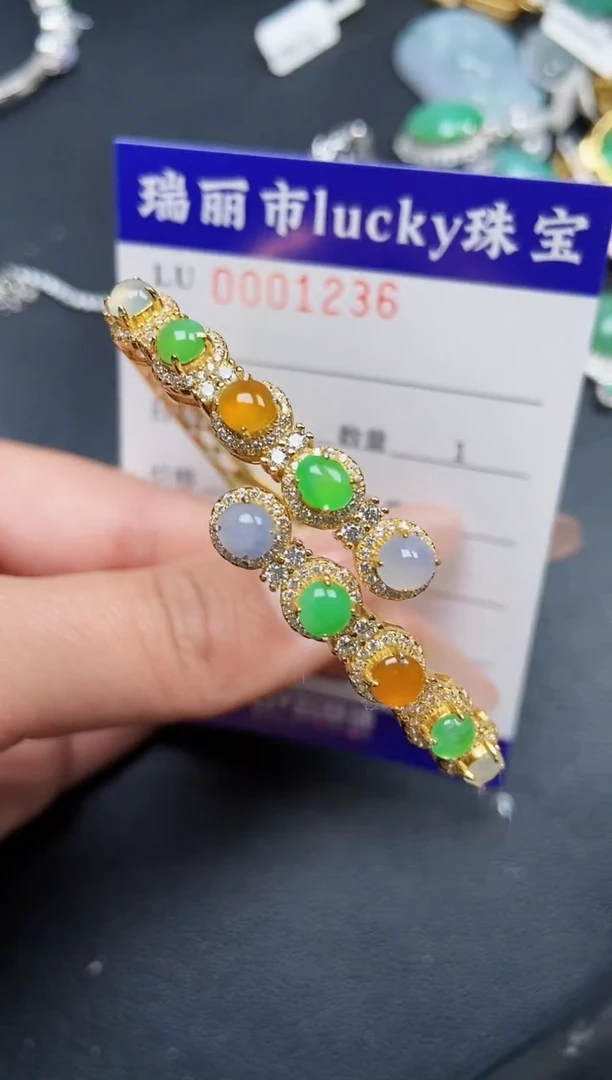 【闪购商品】翡翠颈饰银S925镶嵌1236