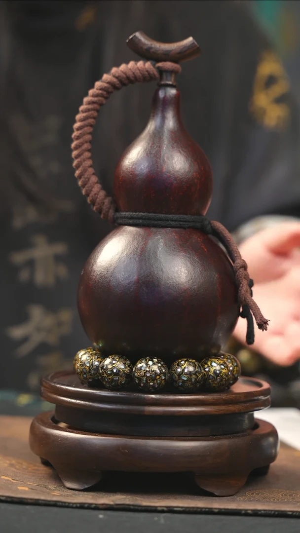 【闪购商品】YN141大漆酒葫芦不包手串及旋转底座