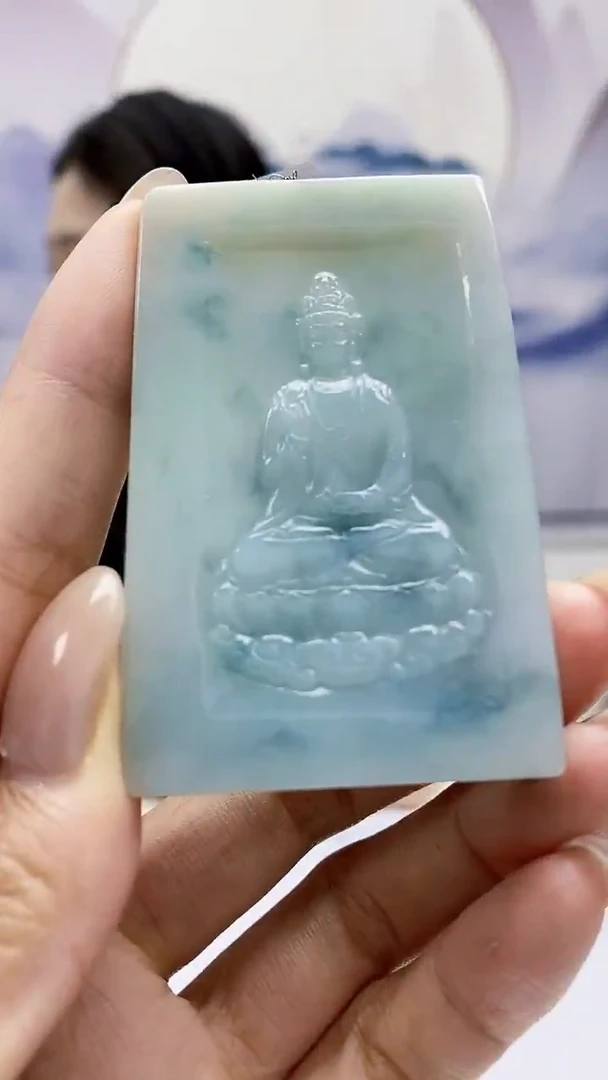 定制翡翠未镶嵌0405MM-毛货挂件35