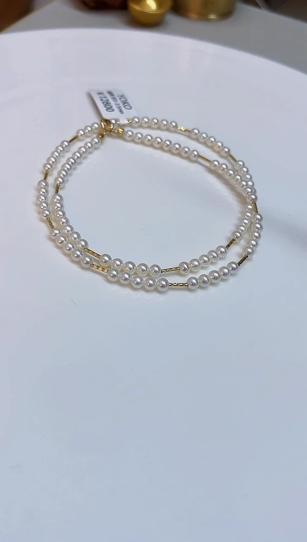 颈饰银S925镶嵌淡水珍珠3-3.5mm