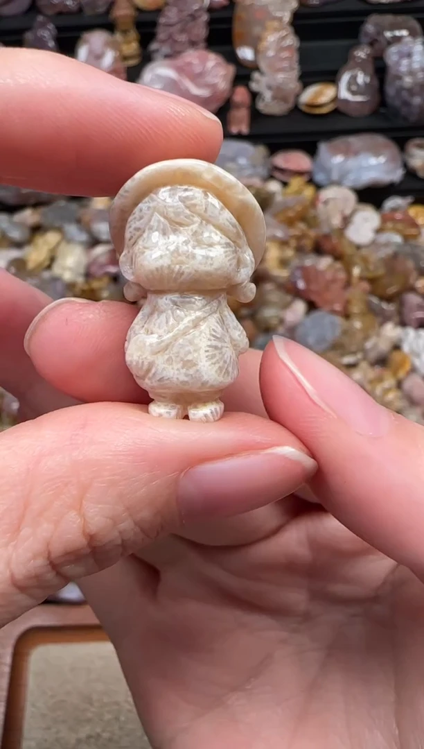 颈饰未镶嵌硅化珊瑚（珊瑚玉）827