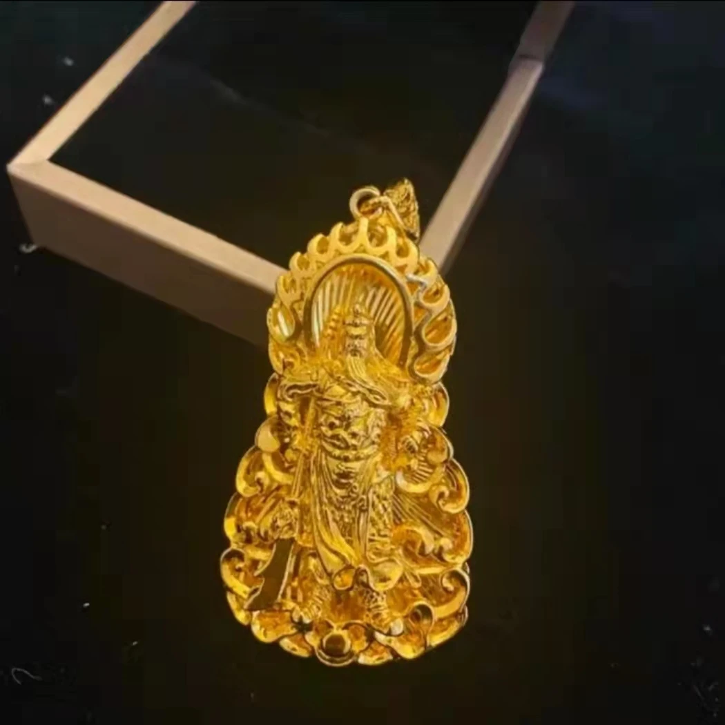 合金吊坠 火焰关公吊坠