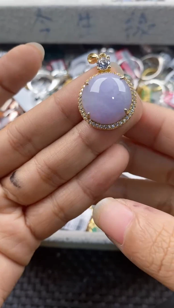 银S925镶嵌戒指翡翠777----7