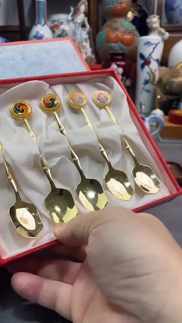 瓷片勺子五件套一一