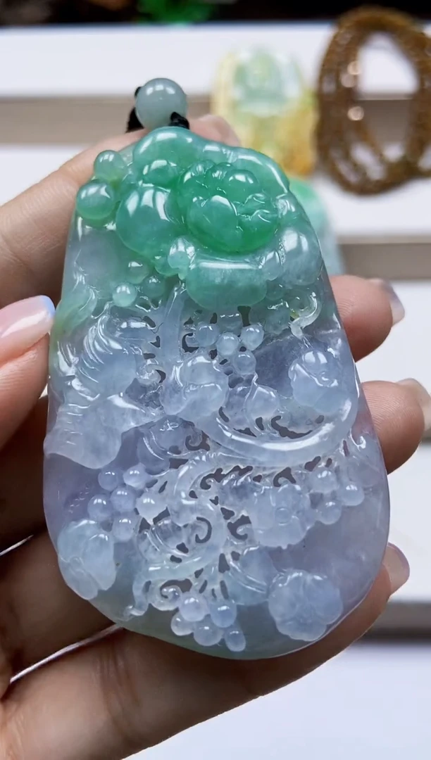 颈饰未镶嵌翡翠翡翠A货