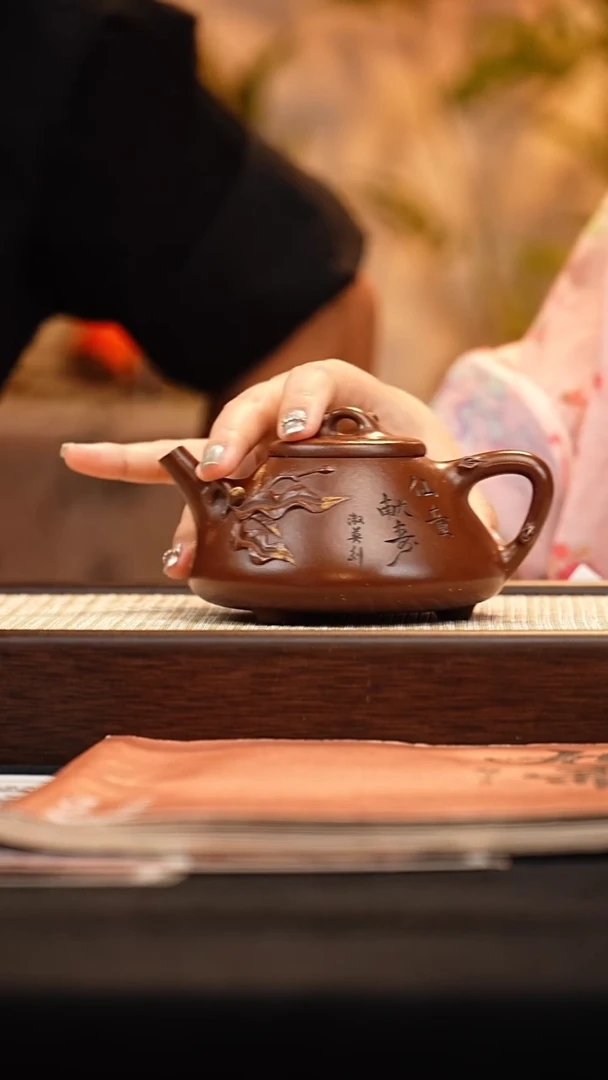 茶壶紫砂XZ仙桃献寿 280cc-杯