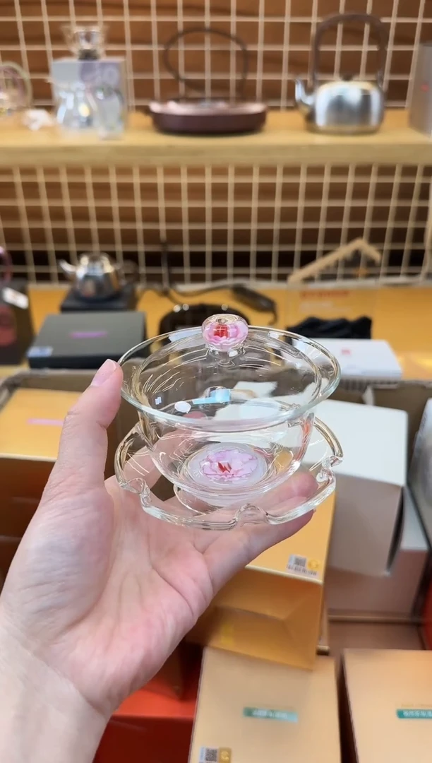 @@禾器花语棠韵咏莲盖碗