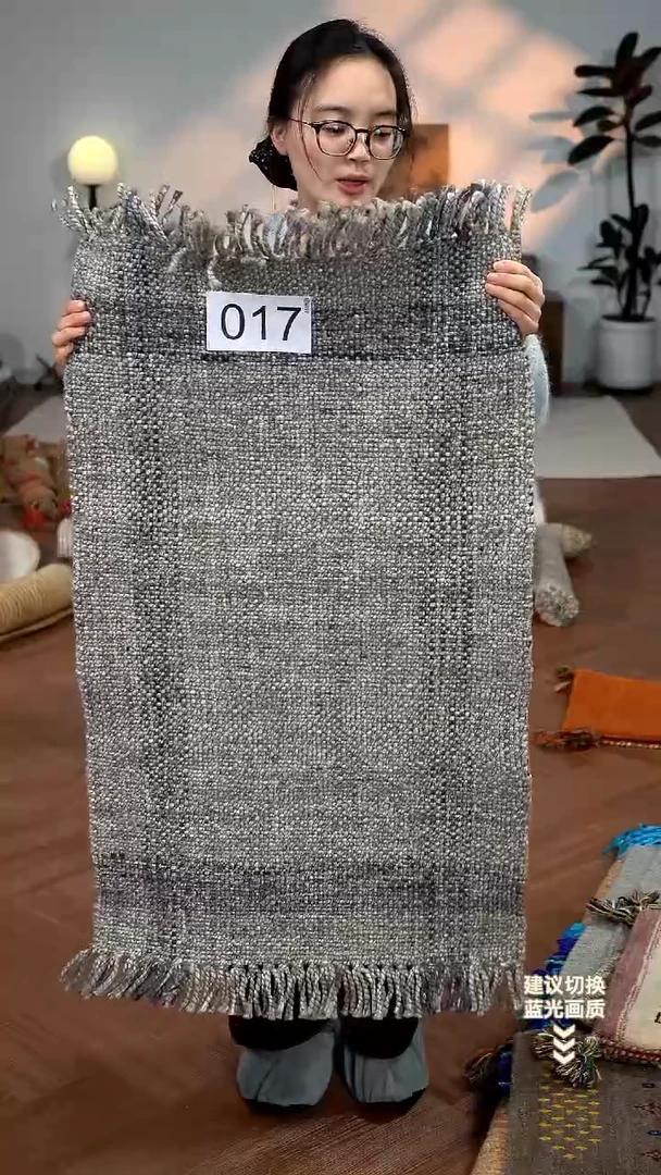 莱赛尔纤维【60*100】印度进口手工地毯【017】