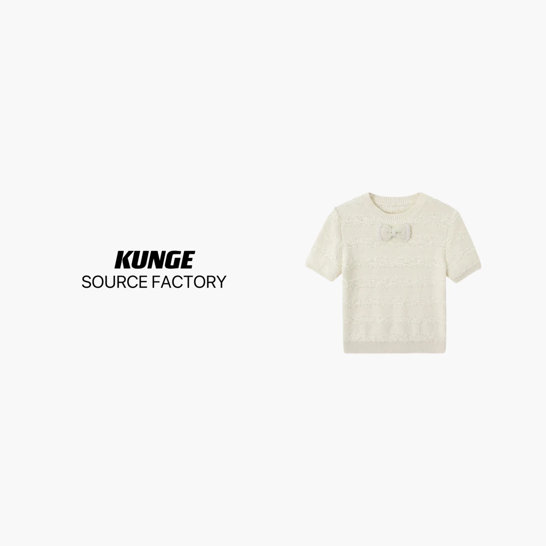 KUNGE 时尚休闲宽松印花设计师圆领-9256