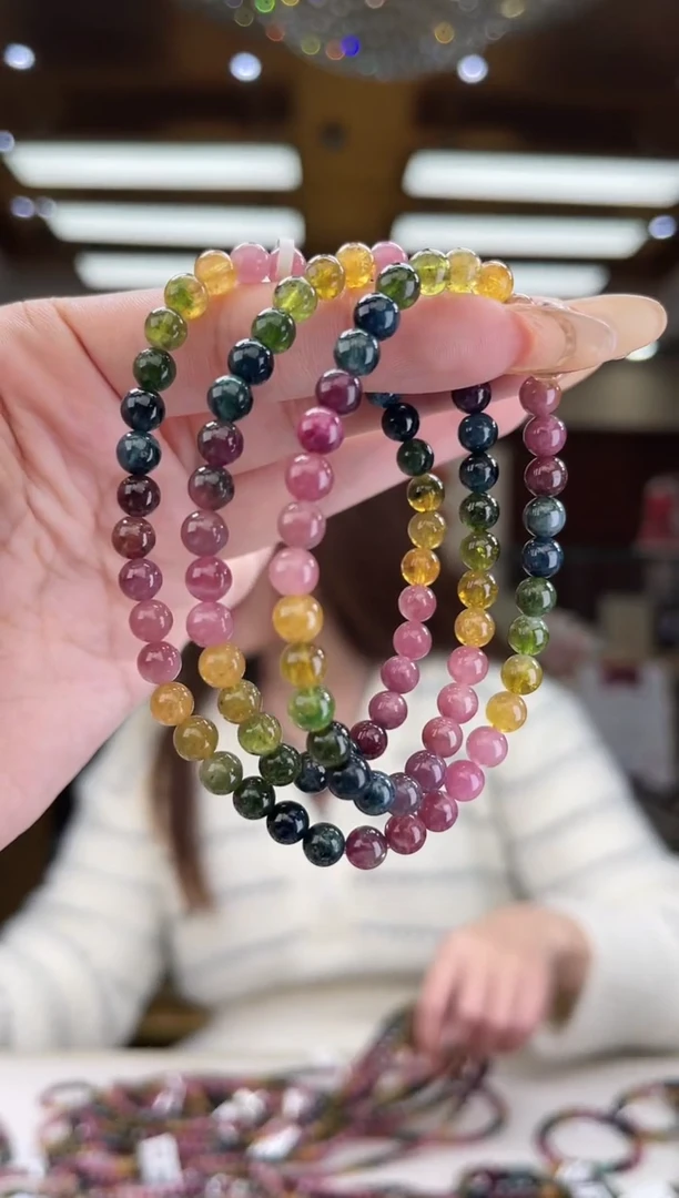 【闪购商品】碧玺/未镶嵌5mm+碧玺多圈多样性发货13