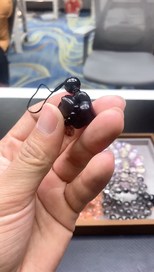 未镶嵌手串水晶1银曜石小猫