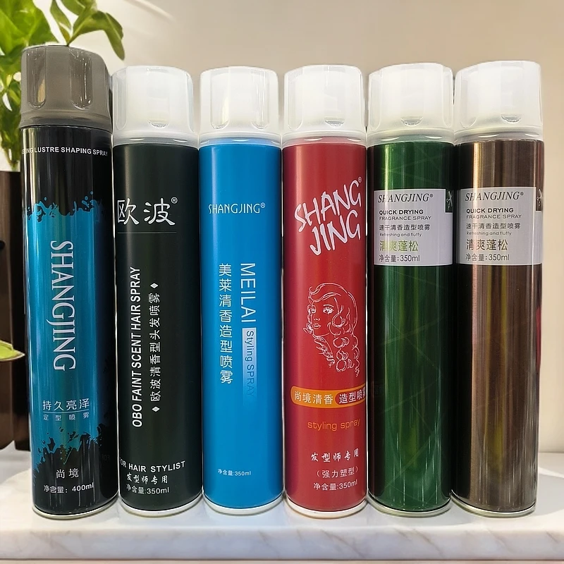 正品尚境清香发胶喷雾强力定型男士头发造型蓬松持久免洗速干神器