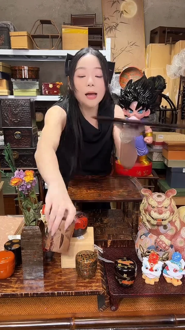 樱皮小号大漆大漆茶盘