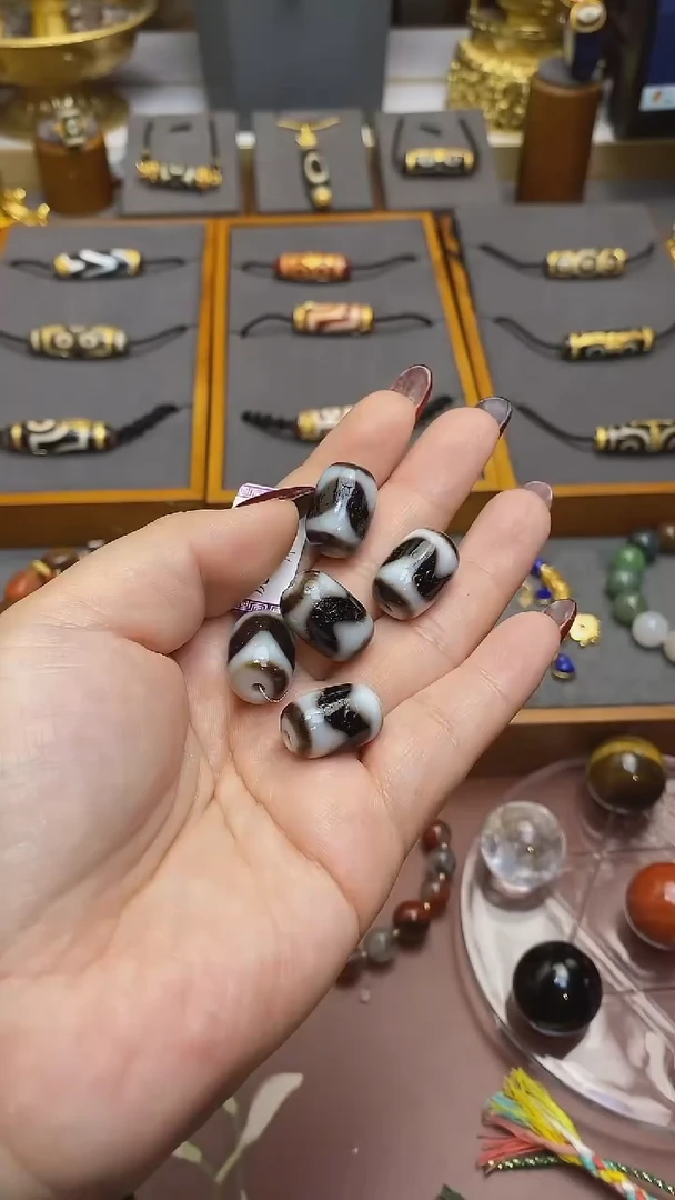 【闪购商品】玛瑙/玉髓颈饰未镶嵌A28568-牙牙玛瑙桶珠多样性发一