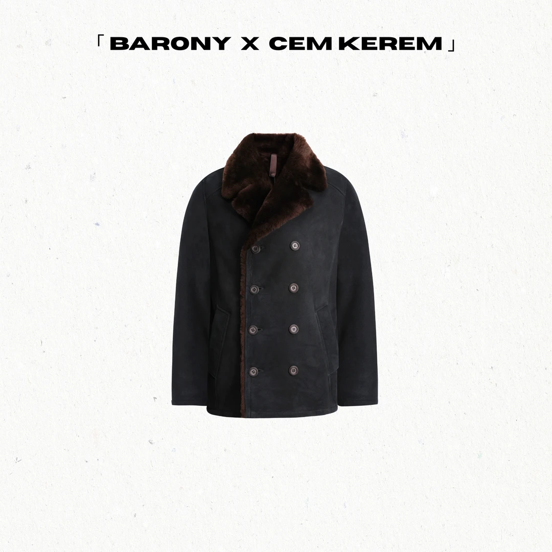 BARONY×詹姆凯雷姆21872男士西服休闲土耳其成衣皮草皮毛一体外套