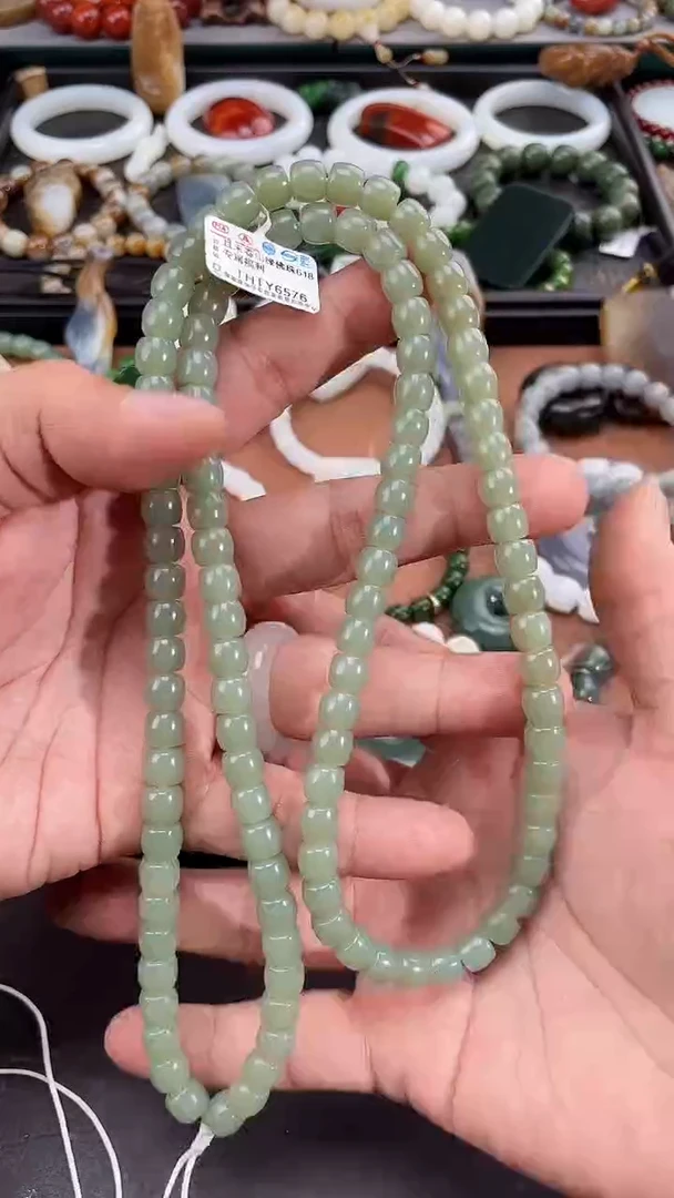 颈饰未镶嵌和田玉 多样性发一件THTY6576