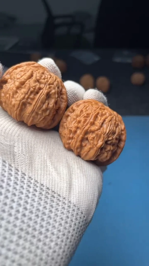 桃核把件a30  白狮子42尺微修