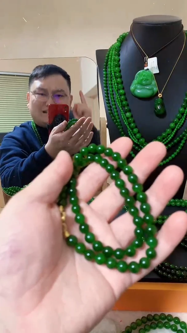 【闪购商品】和田玉（碧玉）项链未镶嵌8