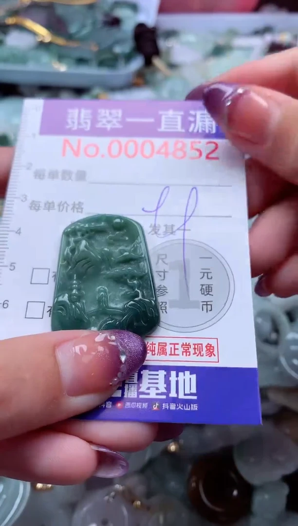 翡翠未镶嵌吊坠(不含链)4852