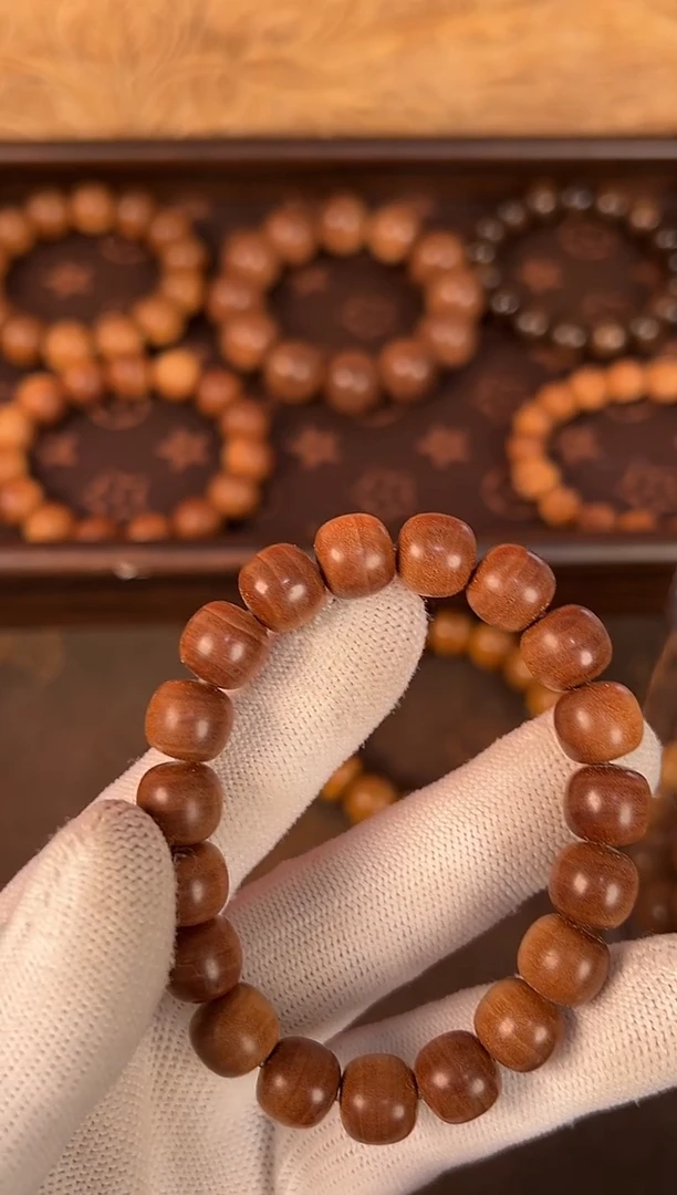 檀香木无事牌迈索尔正区老山檀横纹黑肉10X11