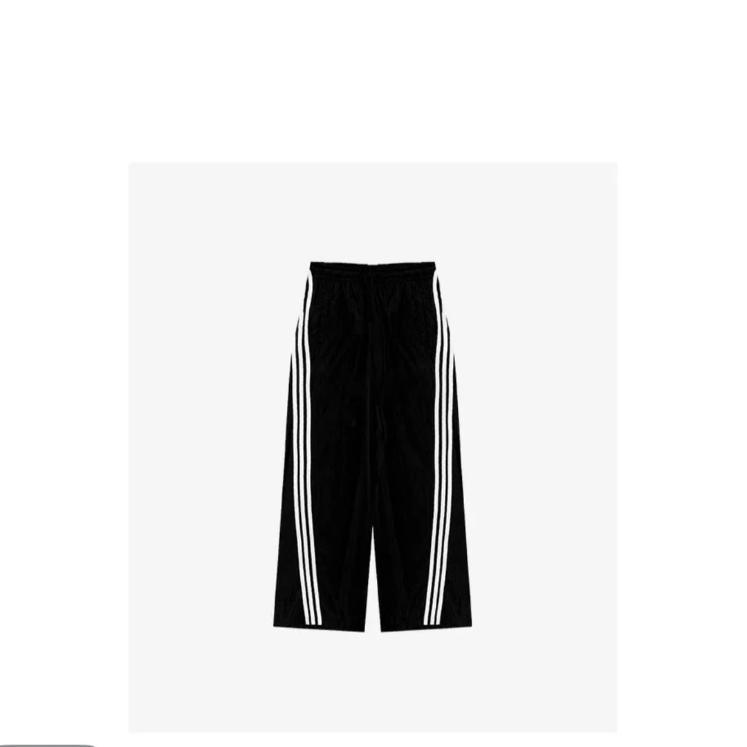 【YELAOBAN】时尚休闲侧边斜杠条休闲裤3263