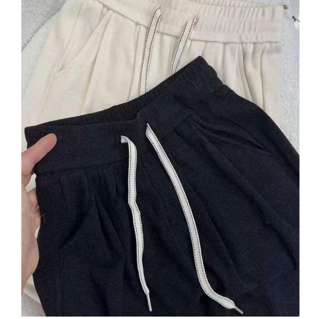 【糯米裤】遮肉！柔软！ 软软糯米裤春秋宽松垂感直筒裤长裤系带#6644