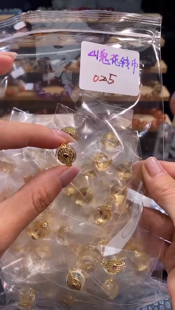 水晶手链未镶嵌山鬼花钱币多样性发一
