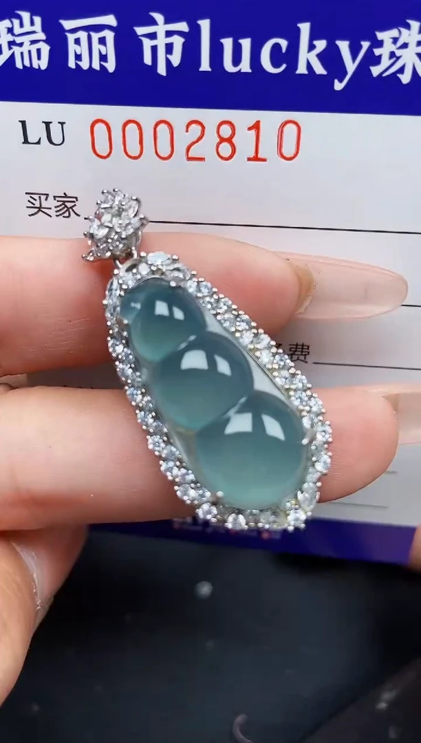 【闪购商品】翡翠颈饰银S925镶嵌2810