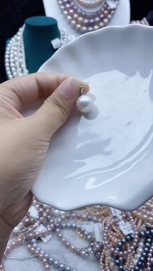 淡水珍珠未镶嵌吊坠(不含链)珍珠吊坠