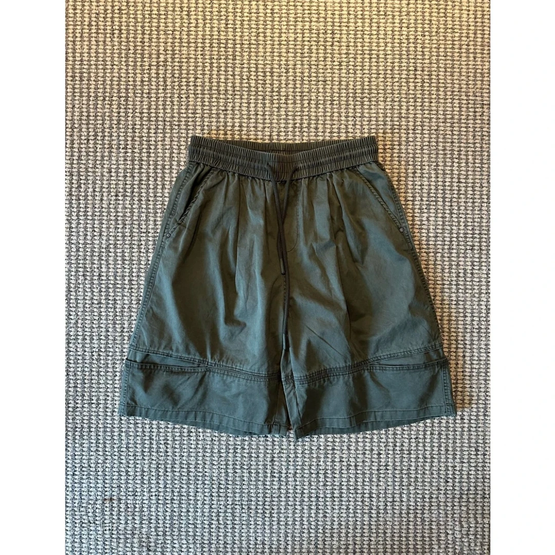 LIGGICC 夏季男士纯棉透气简约工装情侣百搭宽松休闲薄款短裤五分