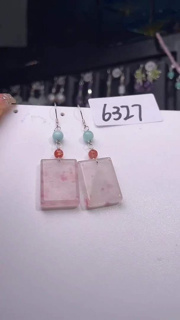 银S925镶嵌耳饰紫晶喜欢拍