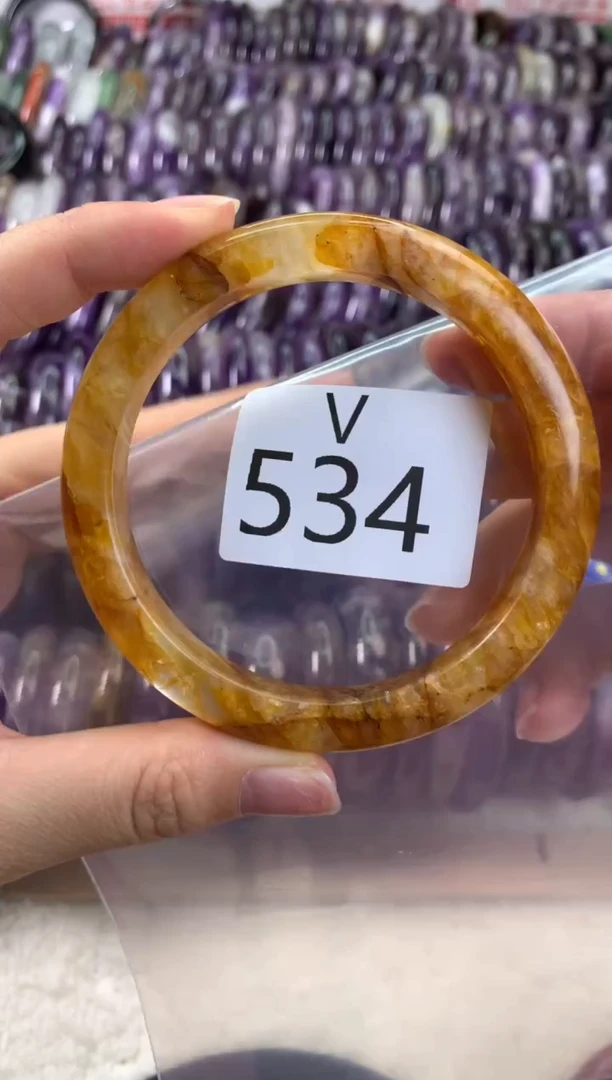 【闪购商品】水晶水晶手镯V未镶嵌534-62