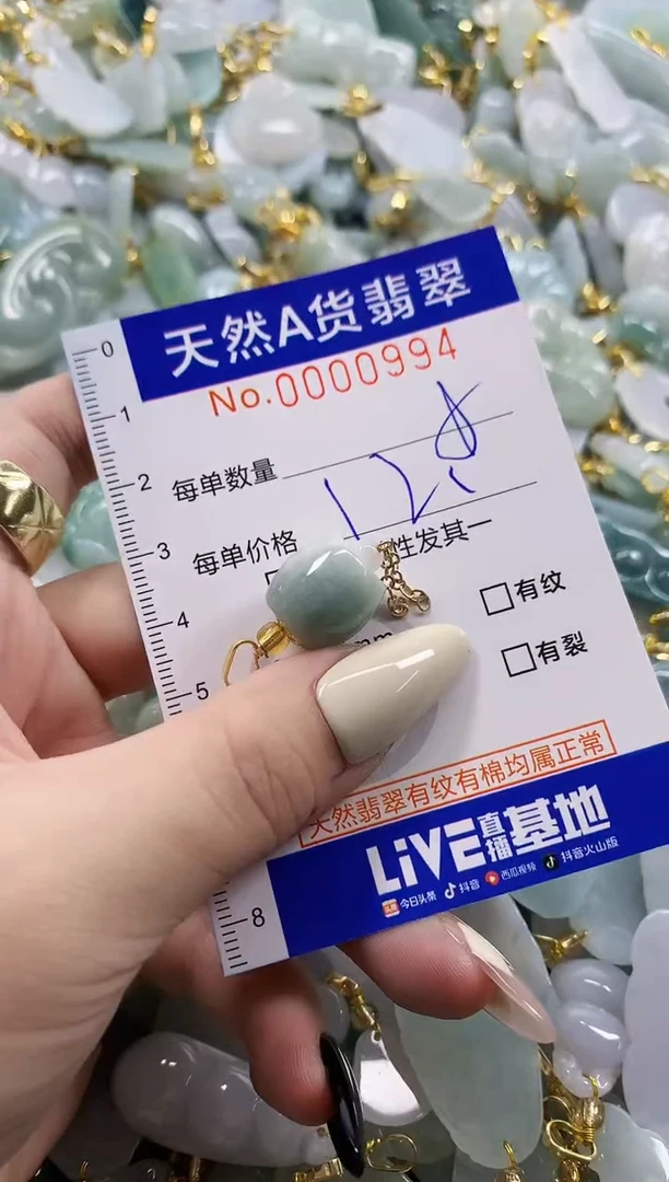 颈饰未镶嵌翡翠天然A货翡翠