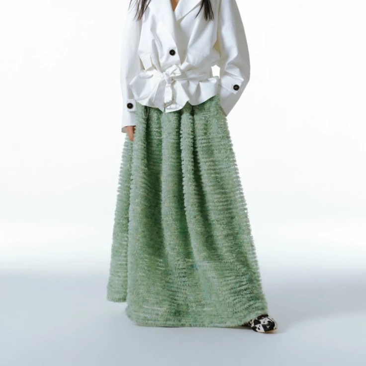 【SENNDS ZHOU】25春夏新款藤花沐春风灵动大摆裙